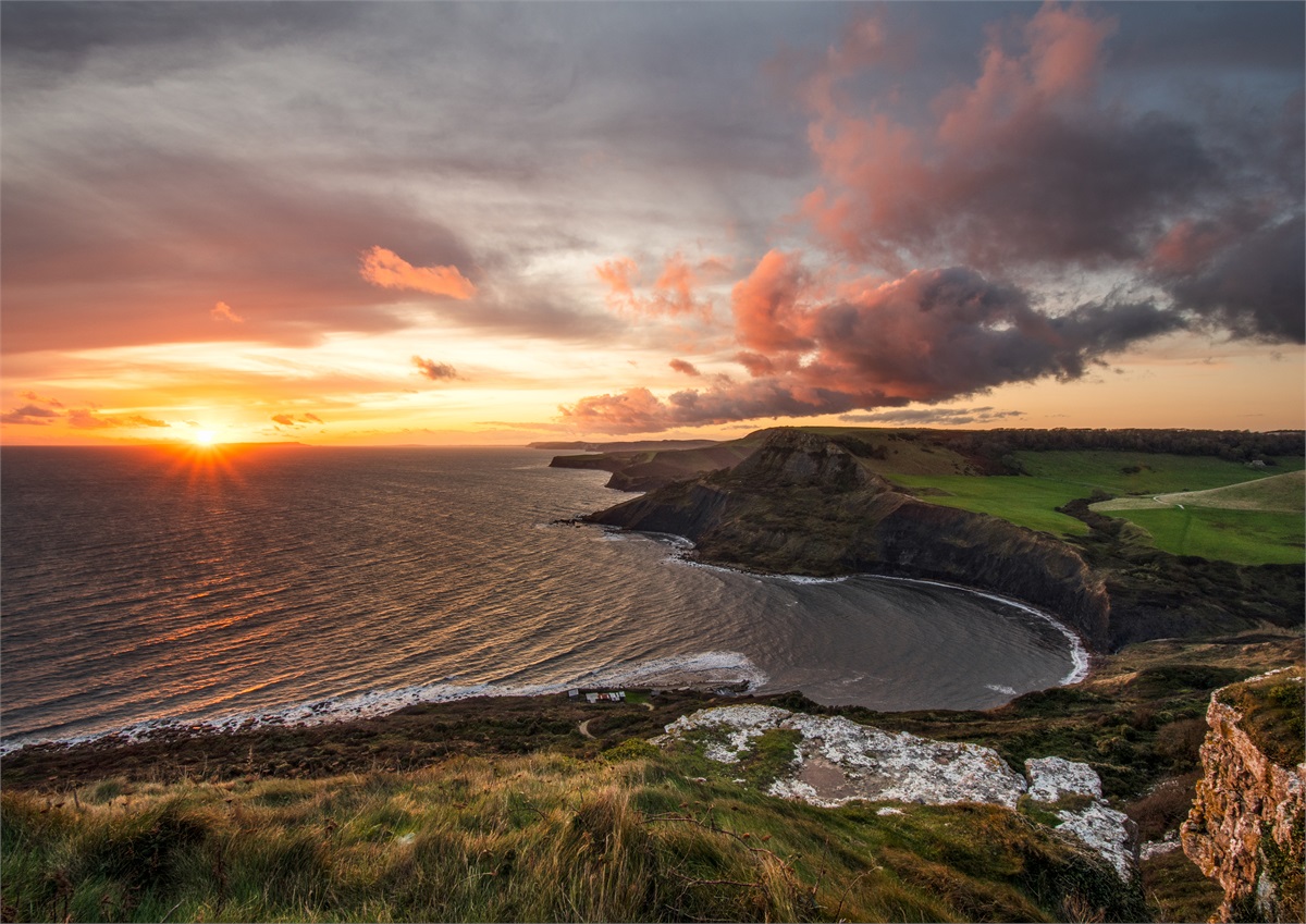 Chapman's Pool Sunset photographic print