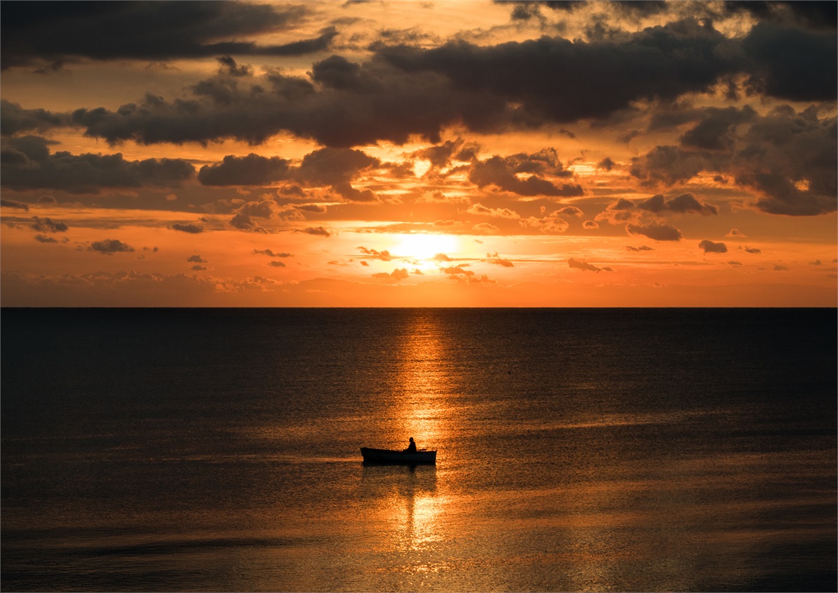 Chesil Cove Sunset photographic print