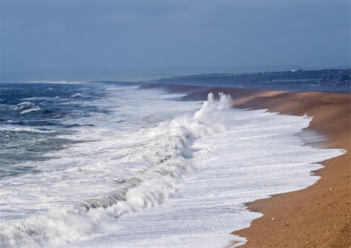 Chesil Crashing Waves photographic print