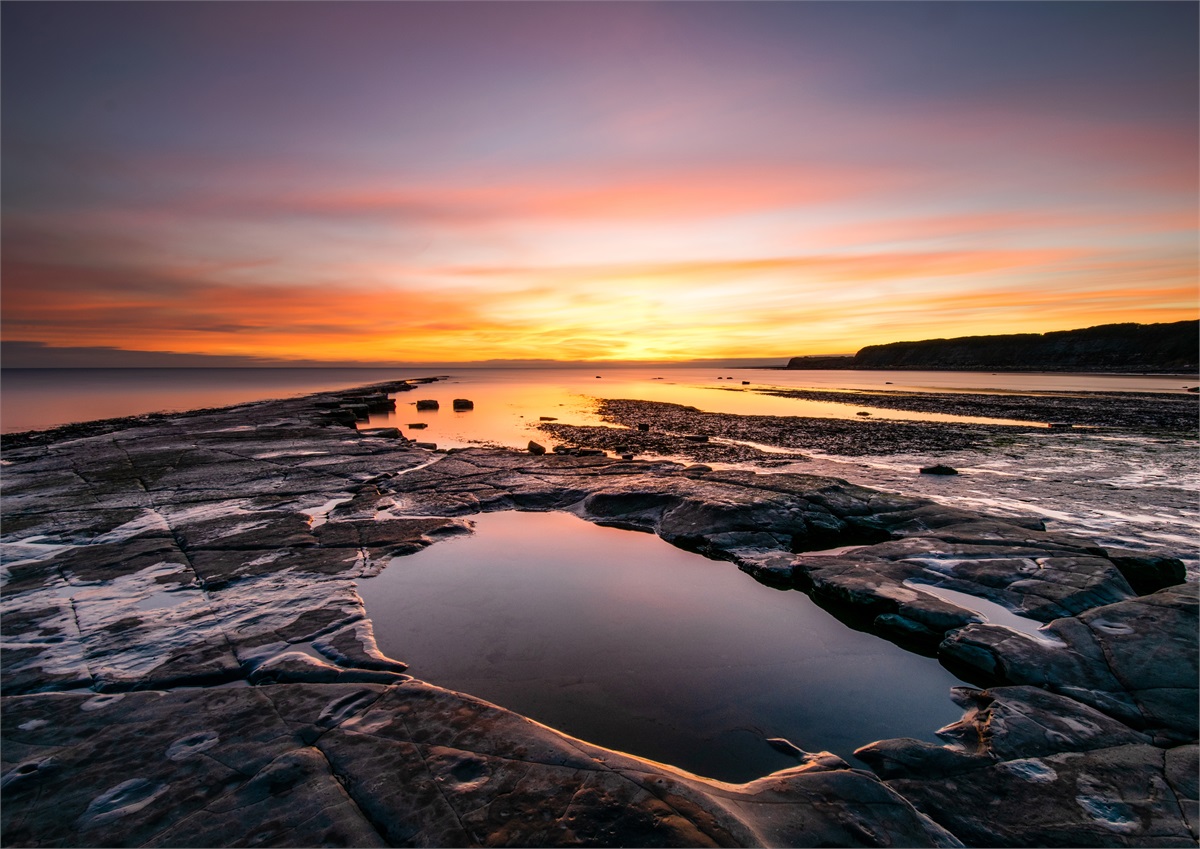 Kimmeridge Sunset photographic print