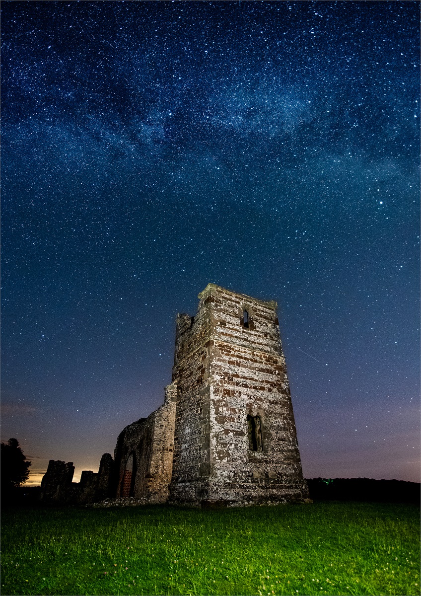 Knowlton Church Milky Way photographic print