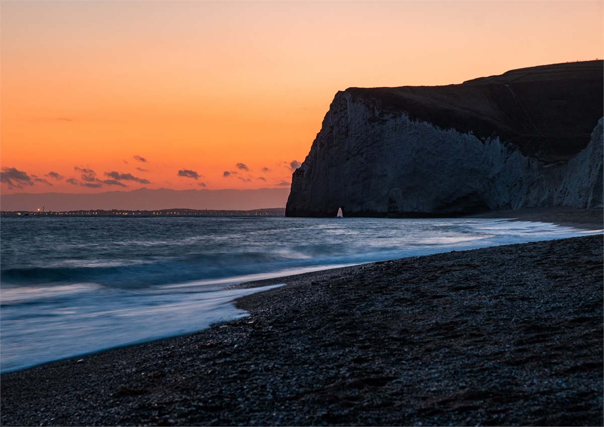 Bat's Head and Weymouth Lights photographic print