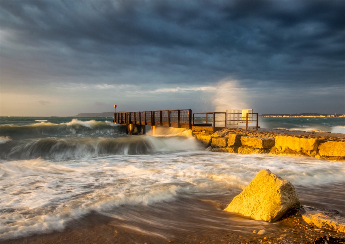 Bowleaze Blowing photographic print